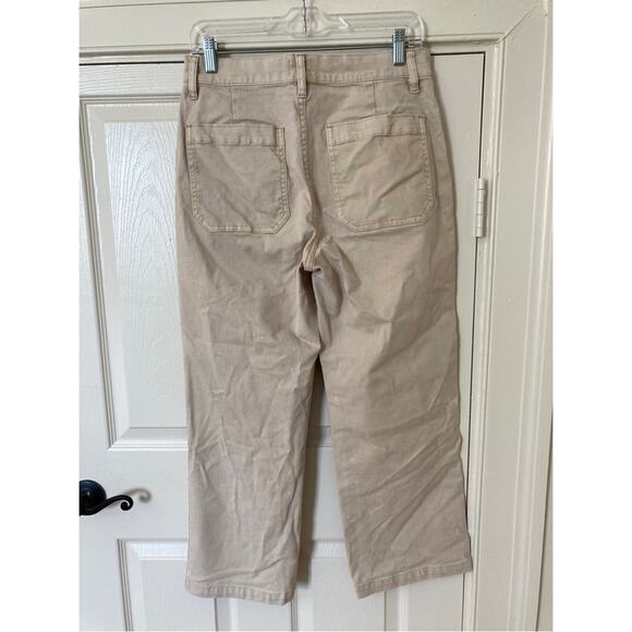 J.Crew Garment Dyed Slim Wide Leg Jeans Size 29 Sand - Picture 2 of 15